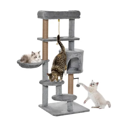 Cat Tree, 47 Inches Multi-level Cat Tower For Indoor Cat