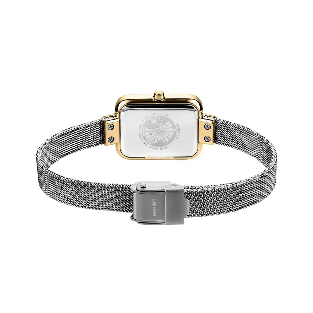 Ladies Classic Stainless Steel Watch In Yellow Gold/silver