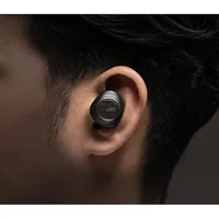 High-resolution In-ear Headphones, Adaptive Active Noise Cancellation, Wood Pattern