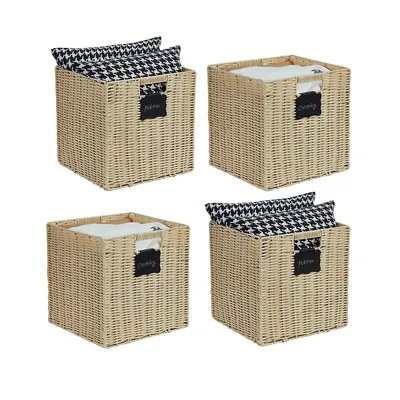 Wicker Baskets Storage Organization - Cube
