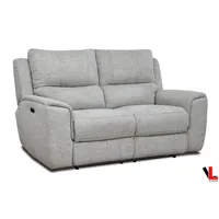 Sentinel 65" Power Reclining Loveseat With Power Headrest In Tweed Ash Fabric