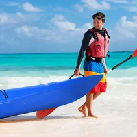Single Sit-in Kayak Single Fishing Kayak Boat W/ Paddle & Detachable Rudder
