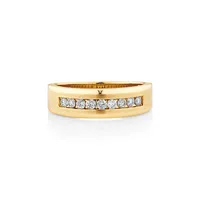 Men's Ring With 0.35 Carat Tw Of Diamonds In 10kt Yellow Gold