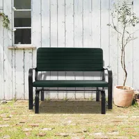 Outdoor Patio Swing Porch Rocker Glider Bench Loveseat Garden Seat Steel