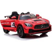 12v Ride-on Mercedes-benz Amg Gt4 With Parental Remote Control, Handle Bar And Caster Wheels, Full Led Lighting, Leather Seat And Upgraded Mp4