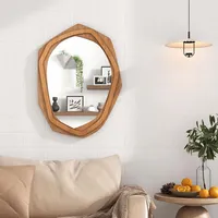 Irregular Framed Decoration Mirror 35" X26" Large Water Proof Wall Mirror