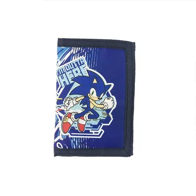 Sega Sonic The Hedgehog Im Outta Here Tri-fold Wallet