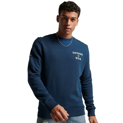 Corporate Logo Marl Crew Sweatshirt