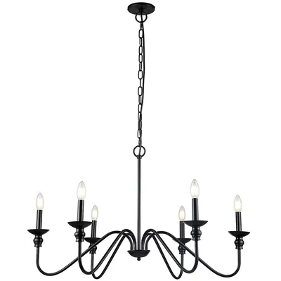 Clara Traditional 6 Light Led Compatible Chandelier