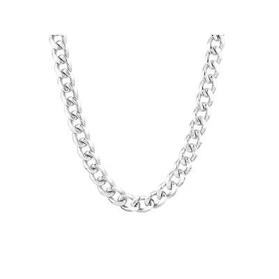 11mm Curb Chain In Sterling Silver