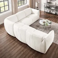 Moon 3-piece Leather Sectional