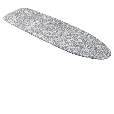 Damask Grey Ironing Board Cover, 15" X 54"
