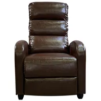 Euroluxe Manual Accent Recliner Chair - Brown