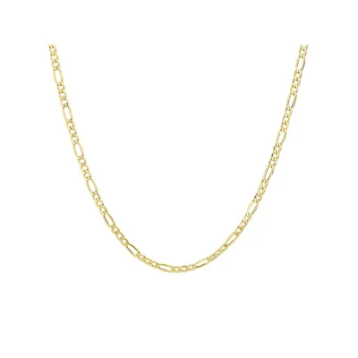 50cm (20") Hollow Figaro Chain In 10kt Yellow Gold