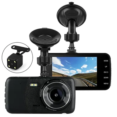 1080p Dual Lens Car Dvr Dash Cam Video Recorder G-sensor Front And Rear Camera