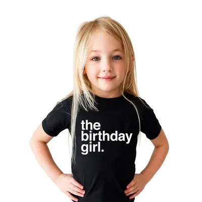 Birthday Girl Jet Black T-shirt