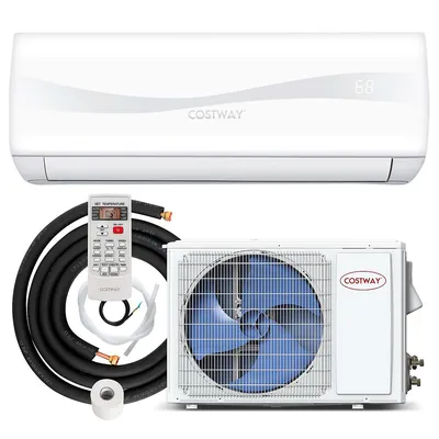 9000 Btu Split Air Conditioner & Heater Wall Mount Ac Unit With Remote Control
