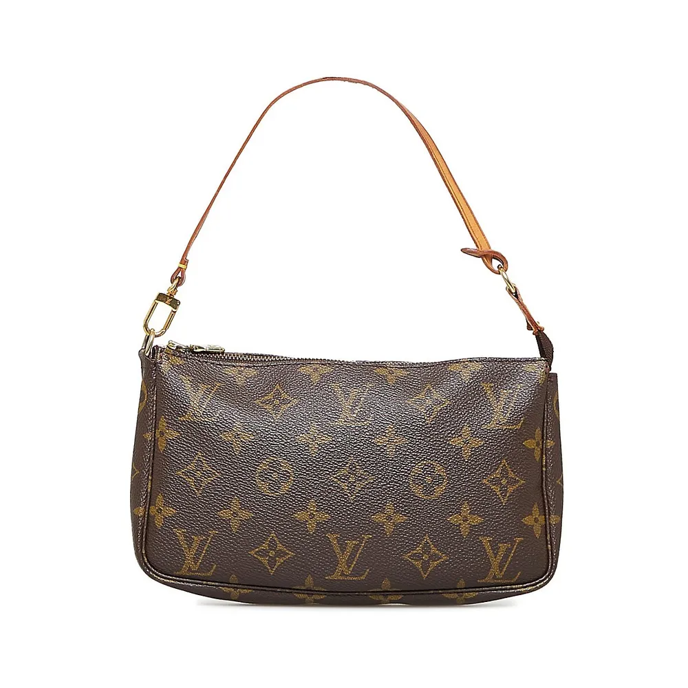 Pochette accessoire handbag Louis Vuitton Brown in Polyester