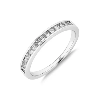Evermore Wedding Band With 0.50 Carat Tw Of Diamonds In 14kt White Gold