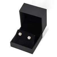 5a Cubic Zirconia 7mm Geometric Stud Earrings