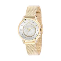 Epoca Lady 34mm Quartz Stainless Steel Watch In Yellow Gold/yellow Gold