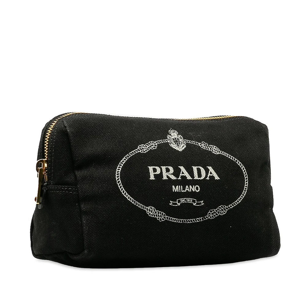 Pre-loved Canapa Logo Canvas Pouch