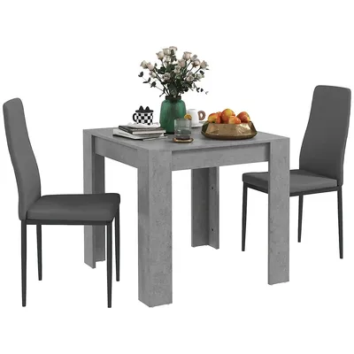 Dining Table Set For 2, 3 Piece Kitchen Table And Chairs