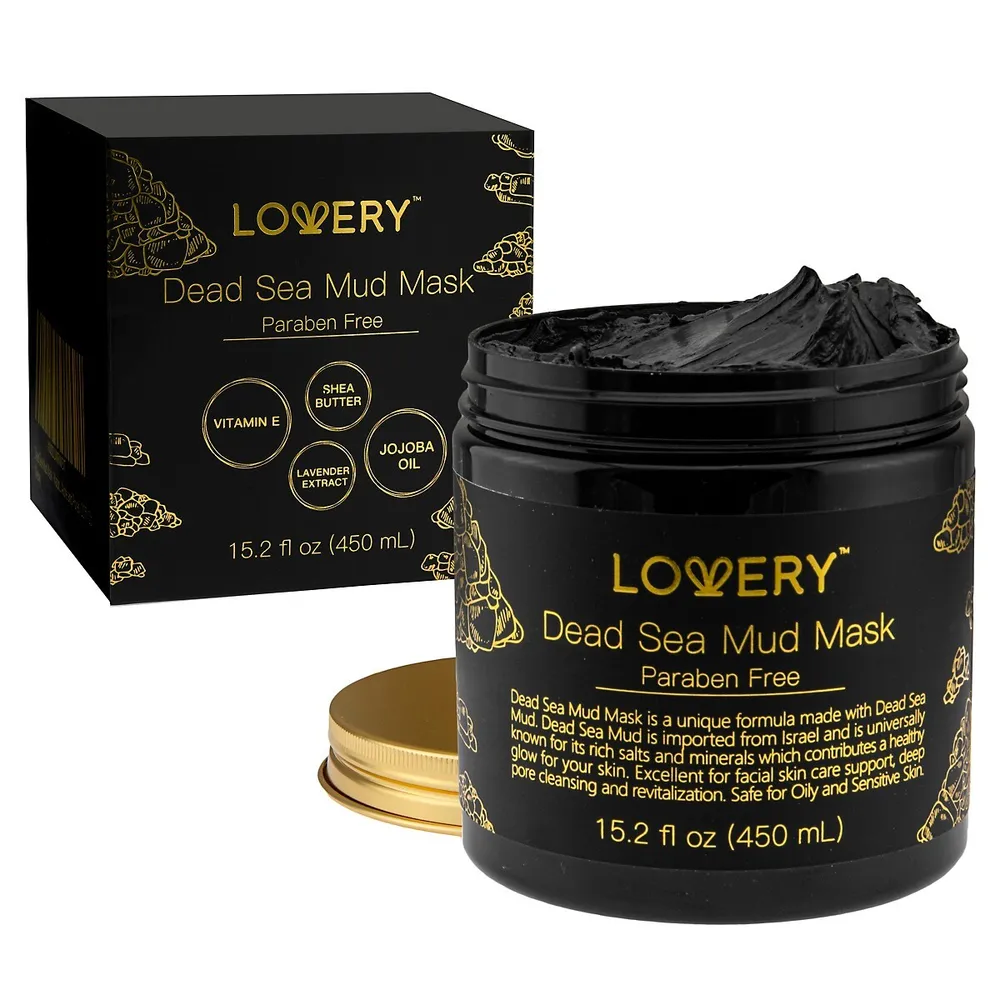 Dead Sea Mud Mask With Lavender Extract, Shea Butter, Jojoba Oil & Vitamin E