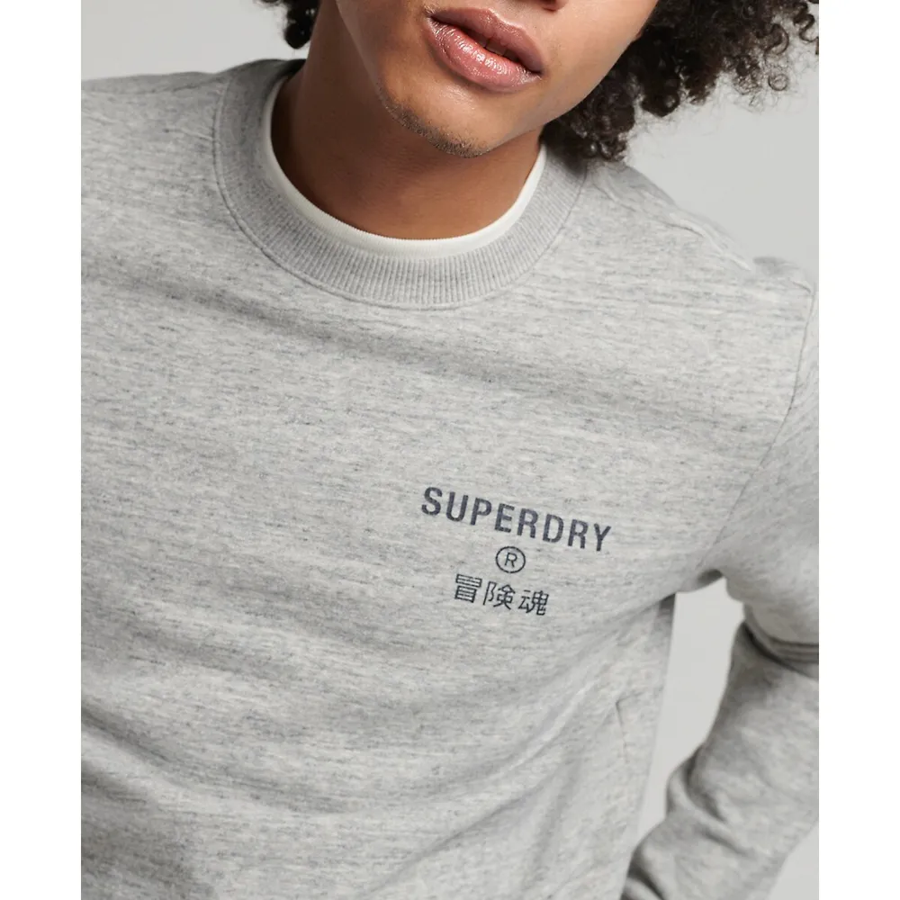 SuperDry Vintage Corporation Logo Marl Crew Sweatshirt