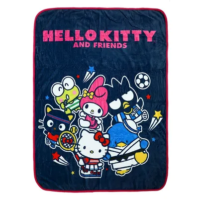 Hello Kitty X Friends Sports Characters Throw Blanket