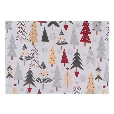 Cotton Placemat (tree)-set Of 12