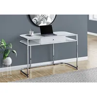 Computer Desk 48" Long / Glossy / Metal