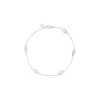 Marquise Station Bracelet In Sterling Silver