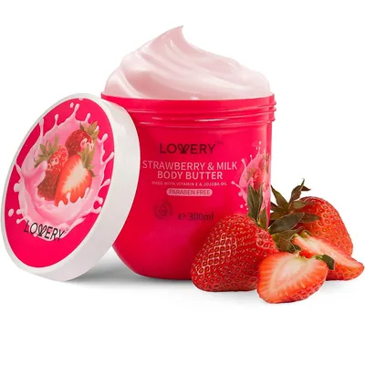 Strawberry Milk Body Butter - 12oz Ultra-hydrating Shea Butter Body Cream