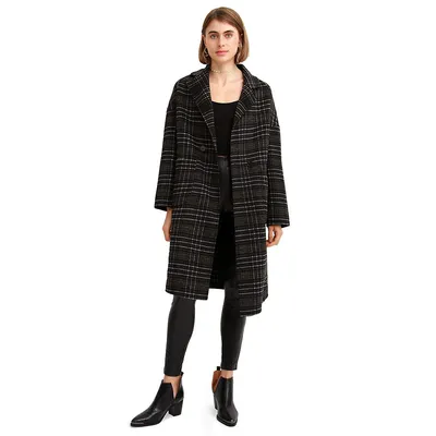 Publisher Double-breasted Wool Blend Coat