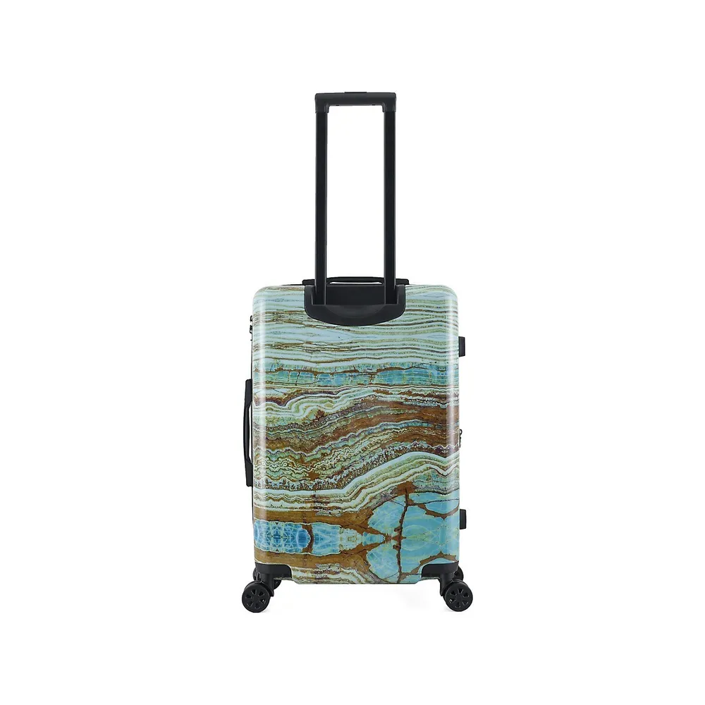 TUCCI Italy Turkish Marble Art 3 PC (20, 24, 28) Luggage Suitcase Set