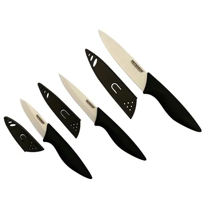 3pcs Ceramic Knife Set 3"/4"/5" Double Blister&colour Card