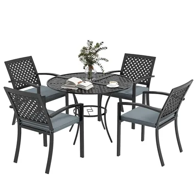 Outdoor Dining Set W/ Cushions, Patio Furniture Sets