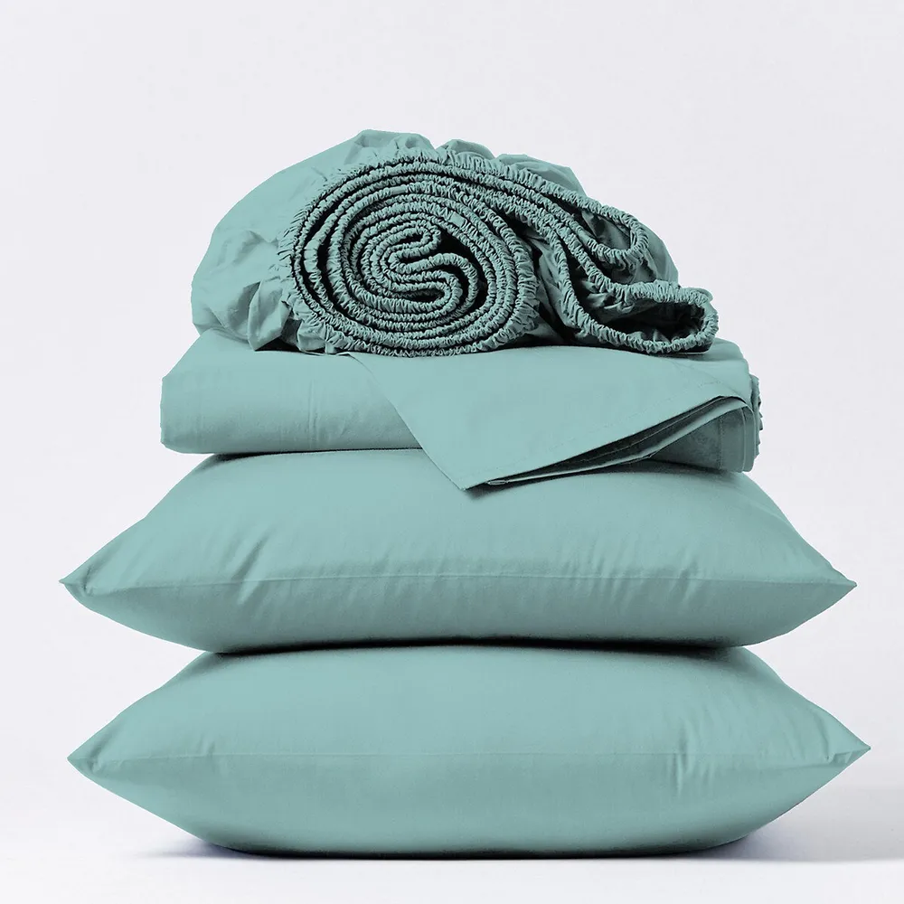Color Sense 1200 Thread Count Premium Cotton Rich Wrinkle-resistant Sateen Sheet  Set