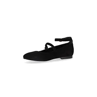 Evelyn Suede Leather Ballet Flats