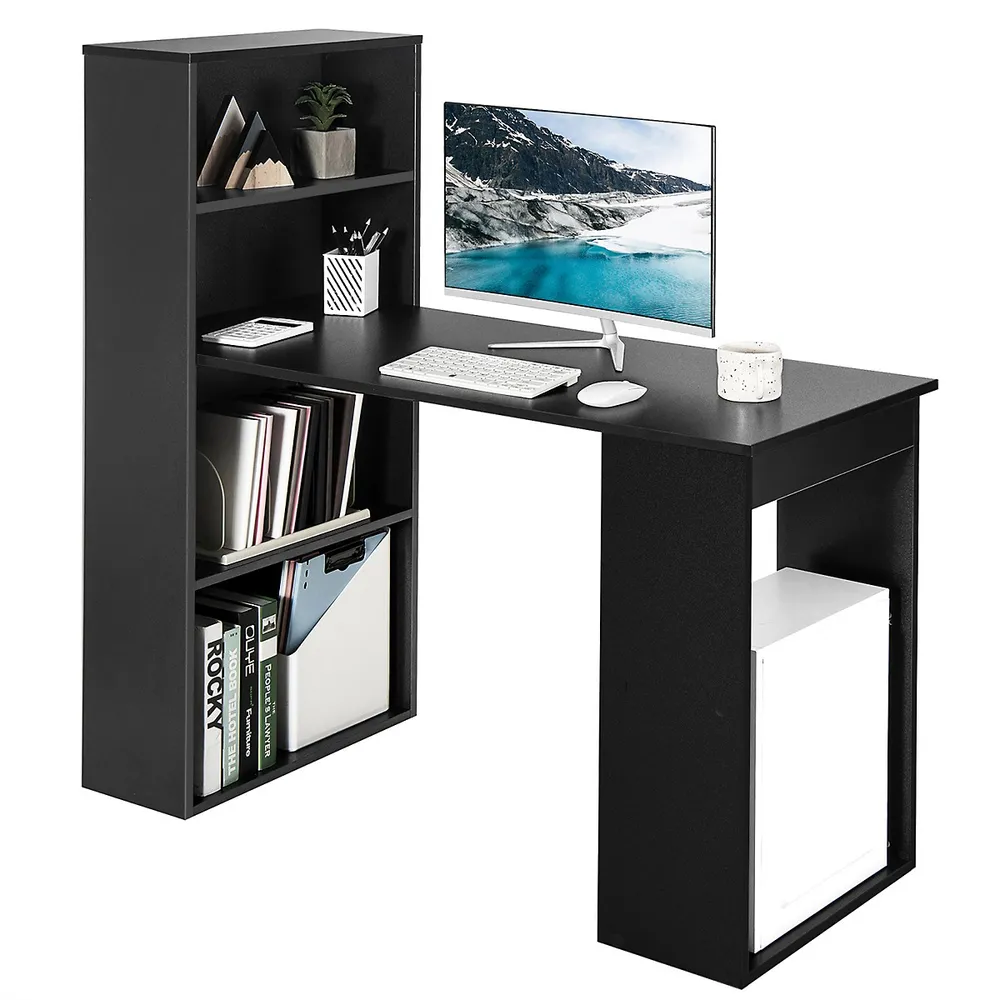 Costway 22 Wide Computer Desk Writing Study Laptop Table w/ Drawer &  Keyboard Tray Black