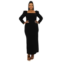 Plus Size Evangeline Rhinestone Sleeve Dress