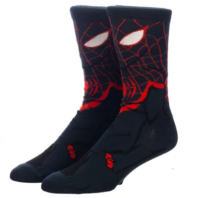 Marvel Spider-man Miles Morales Animigos Crew Socks