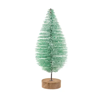 Flaked Teardrop Pine Needle Decorative Tree (pack Of
