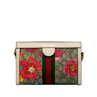 Pre-loved Small Gg Supreme Flora Ophidia Chain Shoulder Bag