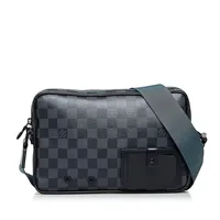 Louis Vuitton 2020 Damier Graphite Giant Alpha Messenger - Blue