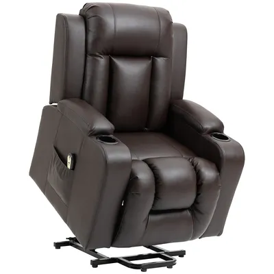 Electric Power Lift Chair Recliner Sofa With Footrest