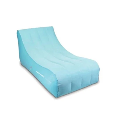 Cloud Oxford Fabric Inflatable Swimming Pool Chaise Lounger - 52" - Blue