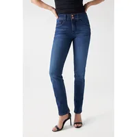 Secret Push Slim Jeans With Rinsed Effect