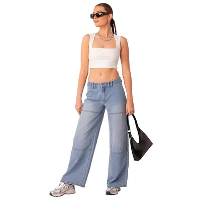 It Girl Square Neck Crop Top